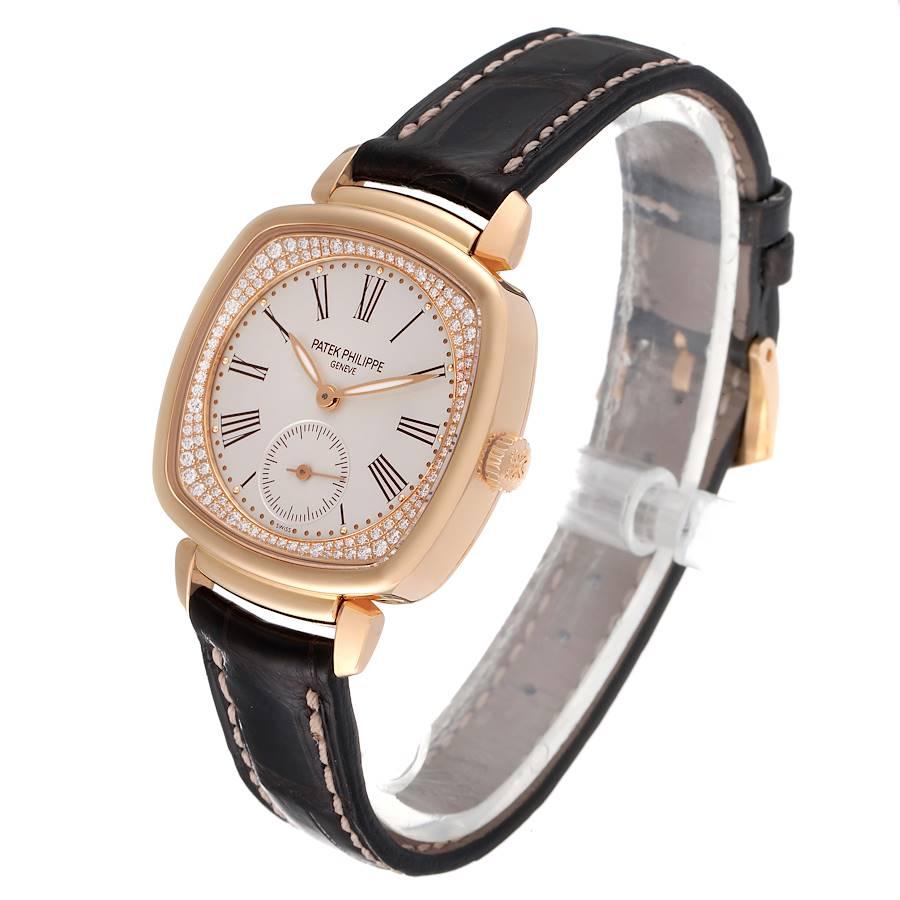 Patek Philippe Montre Gondolo en or rose 18 carats et diamants pour femmes 7041 Pour femmes en vente