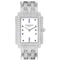 Orologio da donna Patek Philippe Gondolo in oro bianco 18 carati con diamanti 4825