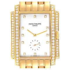 Patek Philippe Gondolo 18k Yellow Gold Diamond Mens Watch 5025 Box Papers