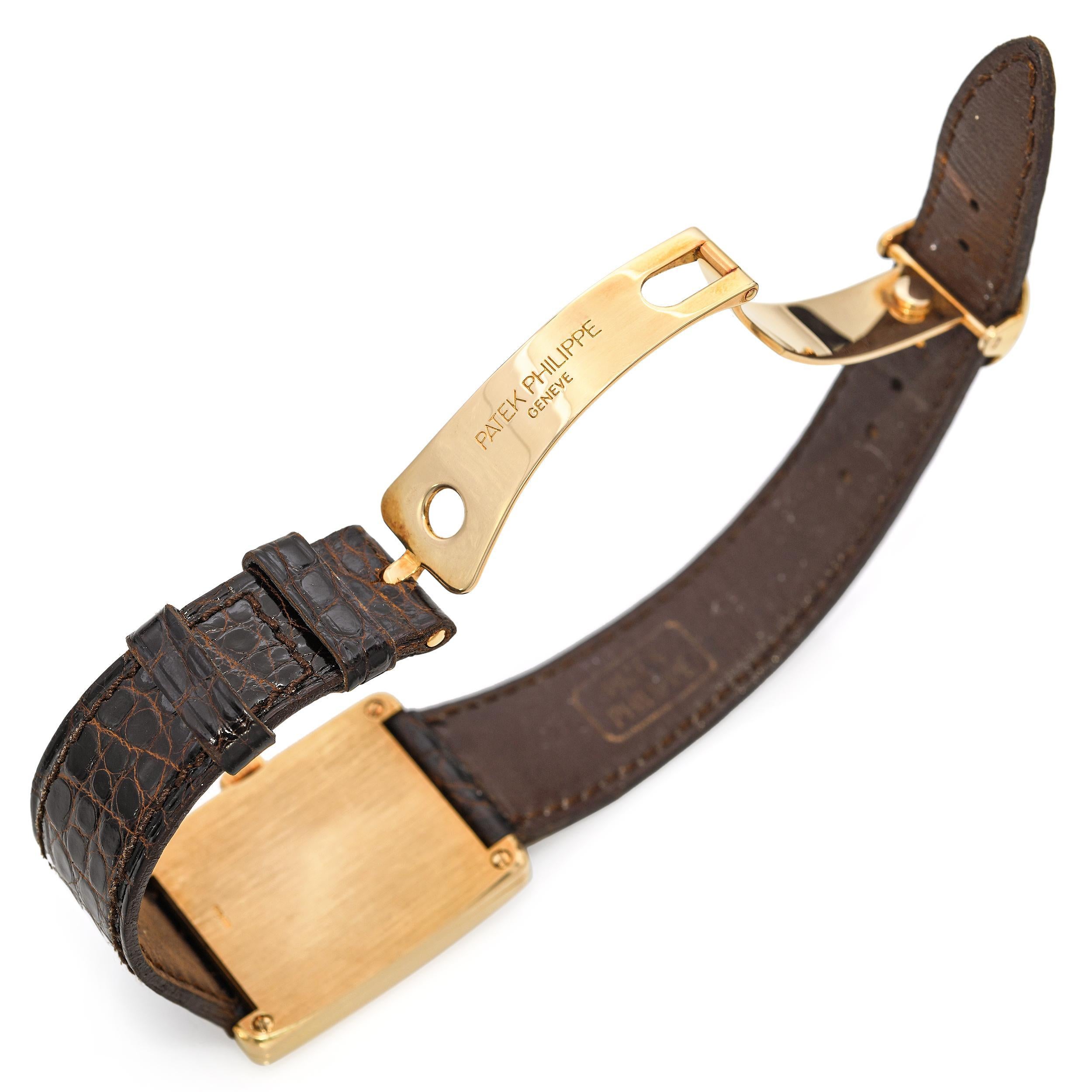 Patek Philippe Gondolo 18k Yellow Gold Hand Wind Men's Watch Ref. 5010 For Sale 5