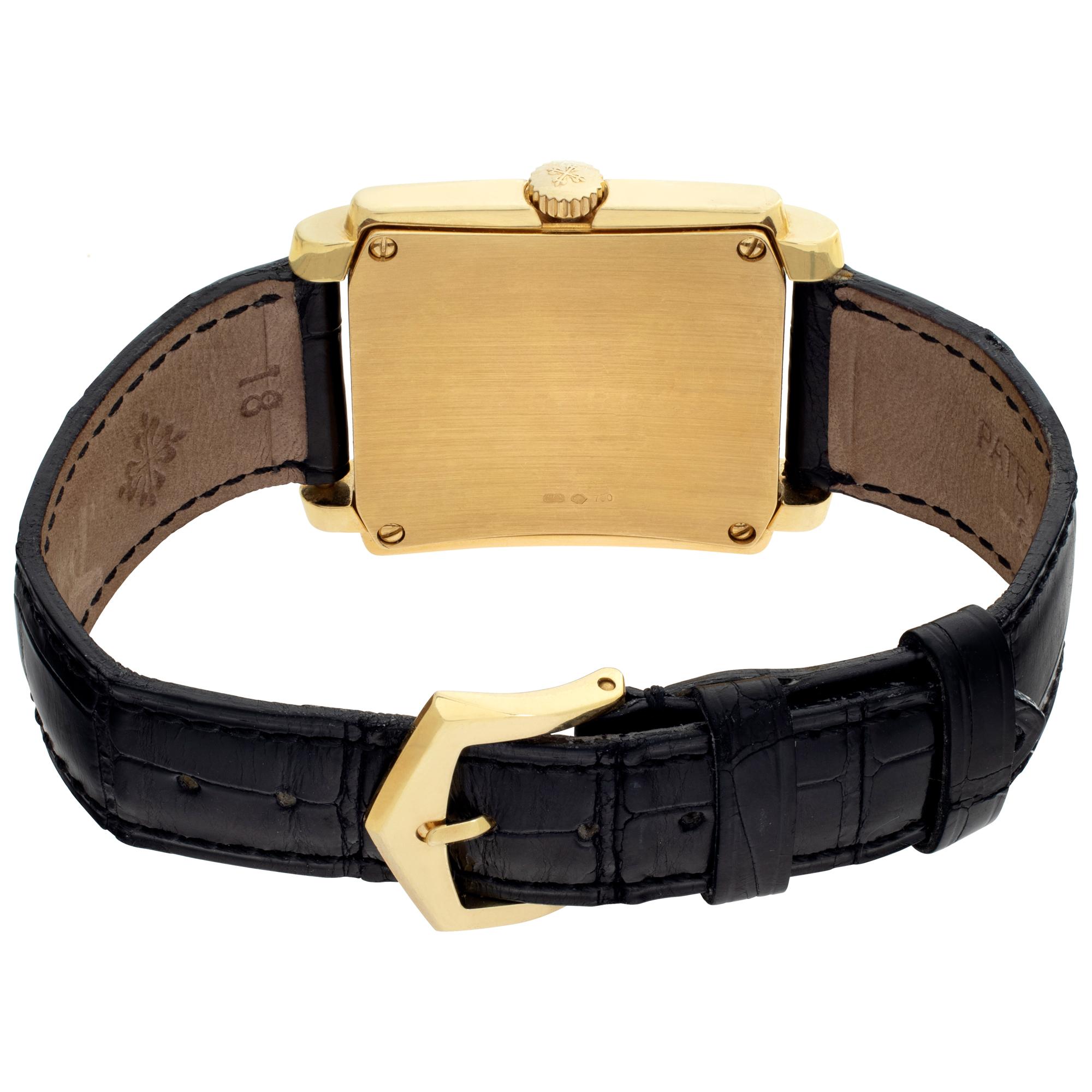 Men's Patek Philippe Gondolo 18k yellow gold Manual Wristwatch Ref 5024j For Sale