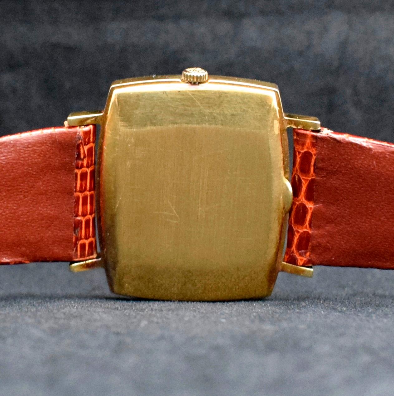 Patek Philippe Gondolo 18K Gelbgold Silber Zifferblatt 3527 mit Box und Papier, 1966er Jahre 2