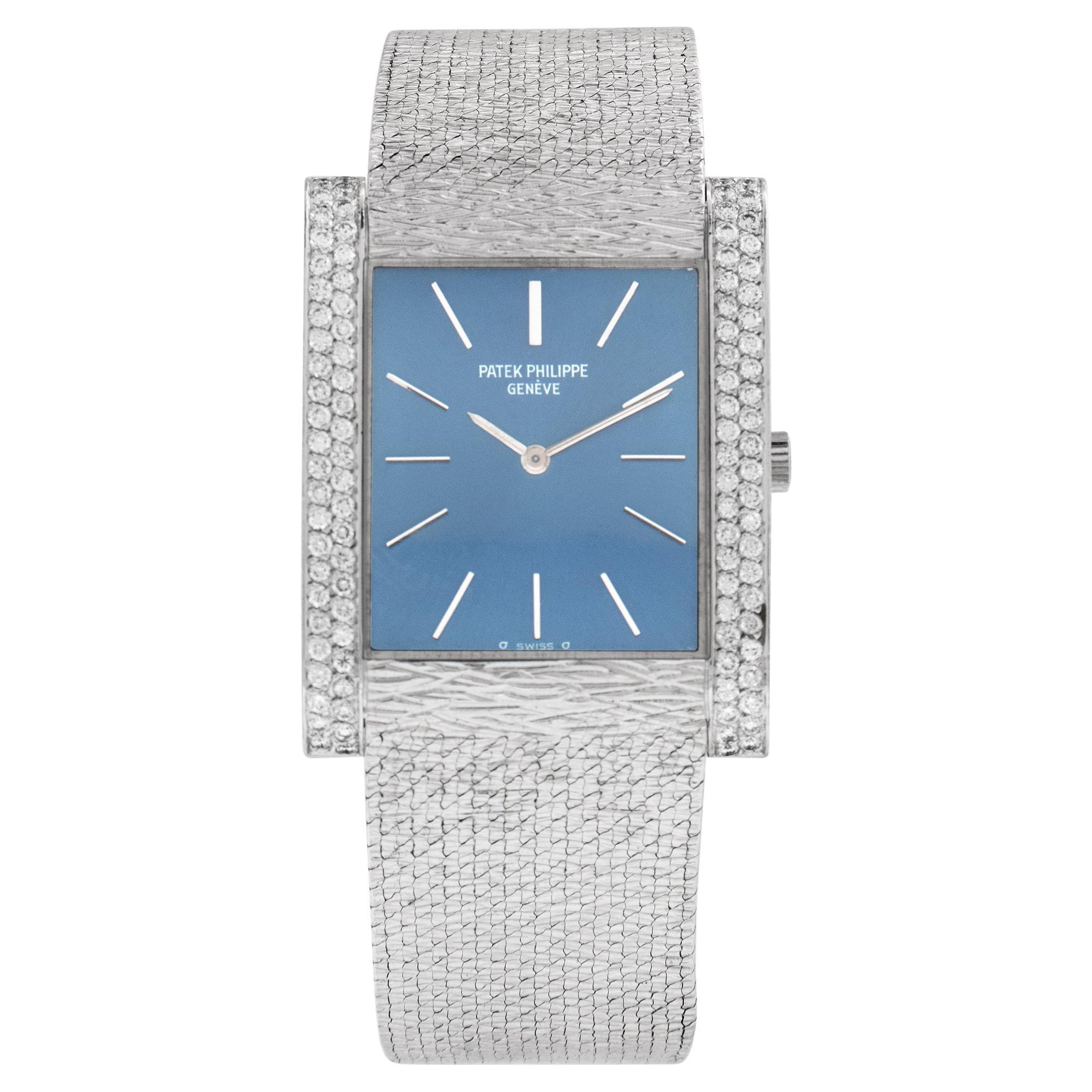 Patek Philippe Gondolo 18k White Gold Wristwatch Ref 3553-1