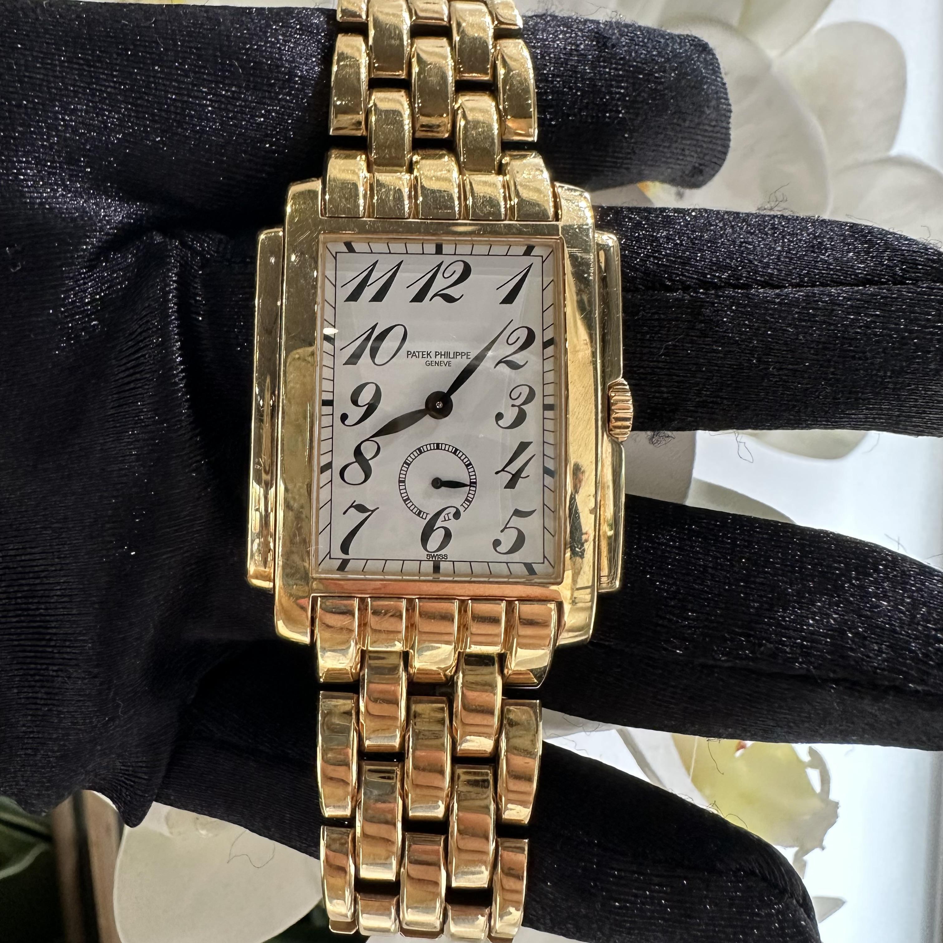 Patek Philippe Gondolo 5024/1 18k Yellow Gold Rectangular Watch 3