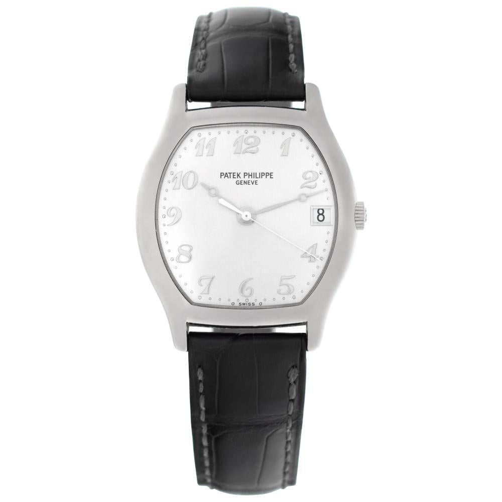 Patek Philippe Gondolo 5030G White Gold w/ a Silver dial 33.5mm Automatic watch For Sale