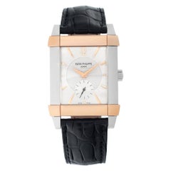 Used Patek Philippe Gondolo 5111pr Platinum & Rose Gold w/ White dial 48mm Manual wa