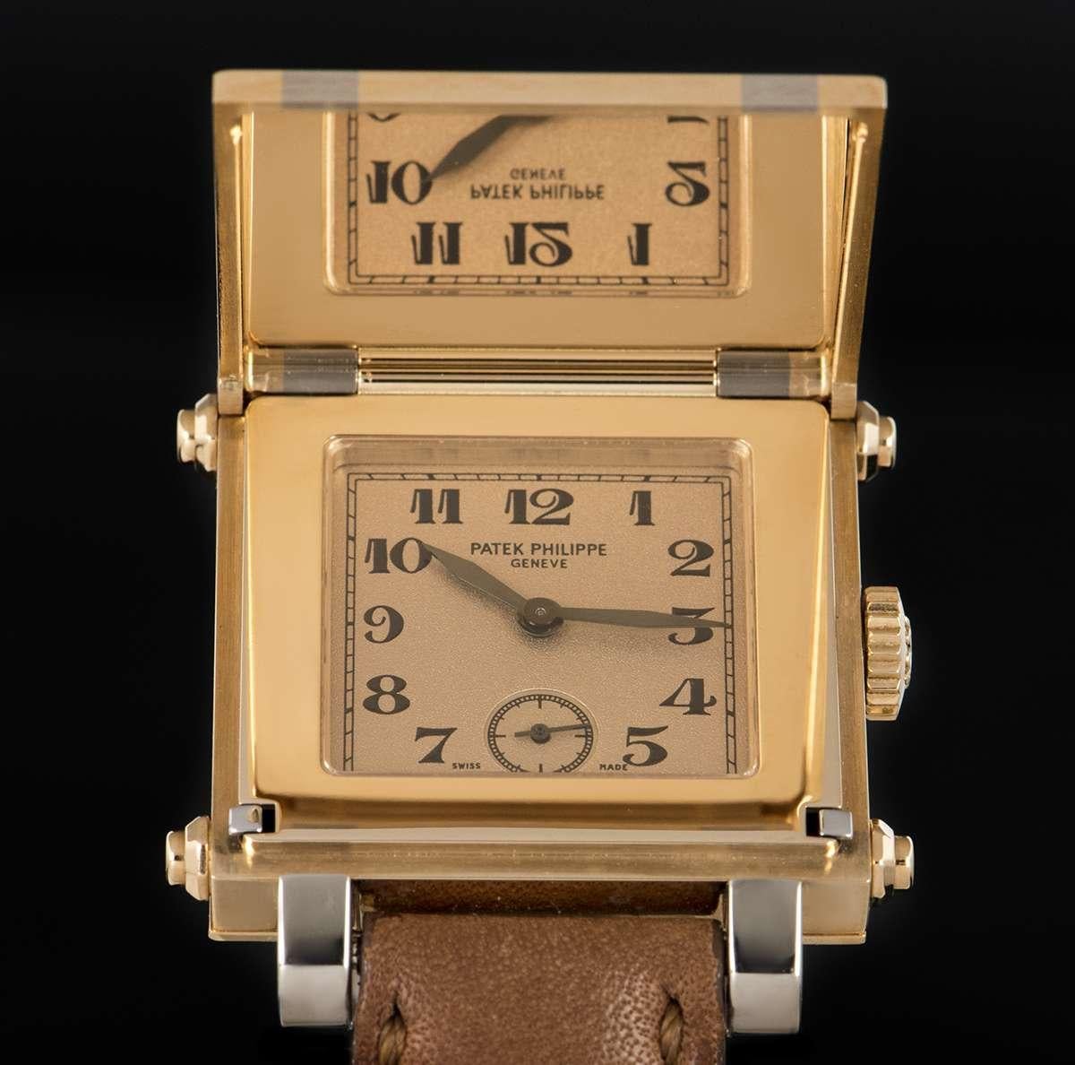 Patek Philippe Gondolo Cabriolet 18k Rose und Weißgold Lachs Zifferblatt 5099RG-001 Herren