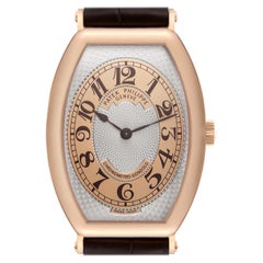 Patek Philippe Gondolo Rose Gold Brown Strap Mens Watch 5098 Box Papers
