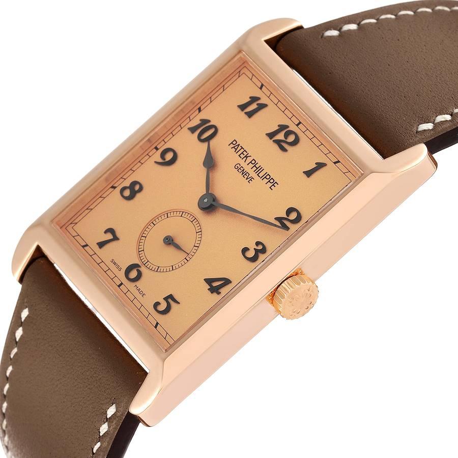 Patek Philippe Montre Gondolo en or rose avec cadran rose pour hommes 5109 Pour hommes en vente