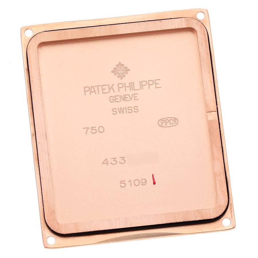 Patek Philippe Montre Gondolo en or rose avec cadran rose pour hommes 5109 en vente 1