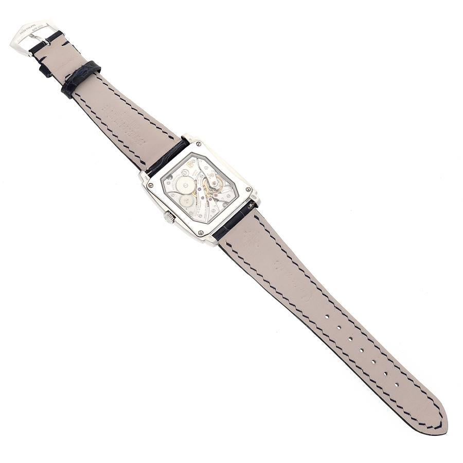 Patek Philippe Gondolo Small Seconds White Gold Blue Dial Mens Watch 5124 5
