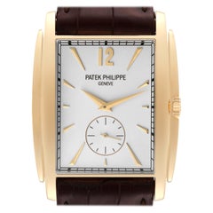 Patek Philippe Gondolo Piccoli Secondi Oro Giallo Quadrante Argento Orologio Uomo 5124