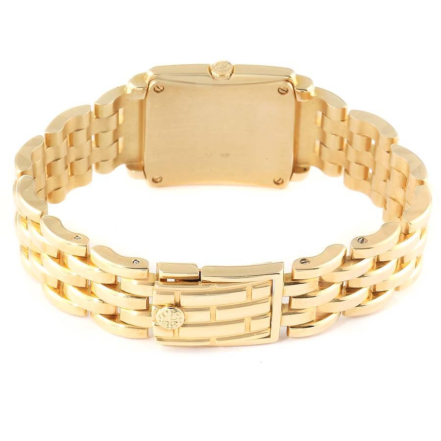 Damenuhr mit weißem Gondolo-Zifferblatt aus Gelbgold von Patek Philippe, 4824 Papiere im Angebot 3