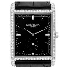 Patek Philippe Gondolo Oro Bianco Quadrante Nero Diamante Orologio Uomo 5112 Papers