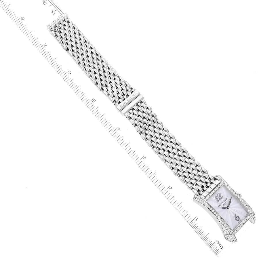 Patek Philippe Gondolo White Gold Mother of Pearl Diamond Ladies Watch 4972 2