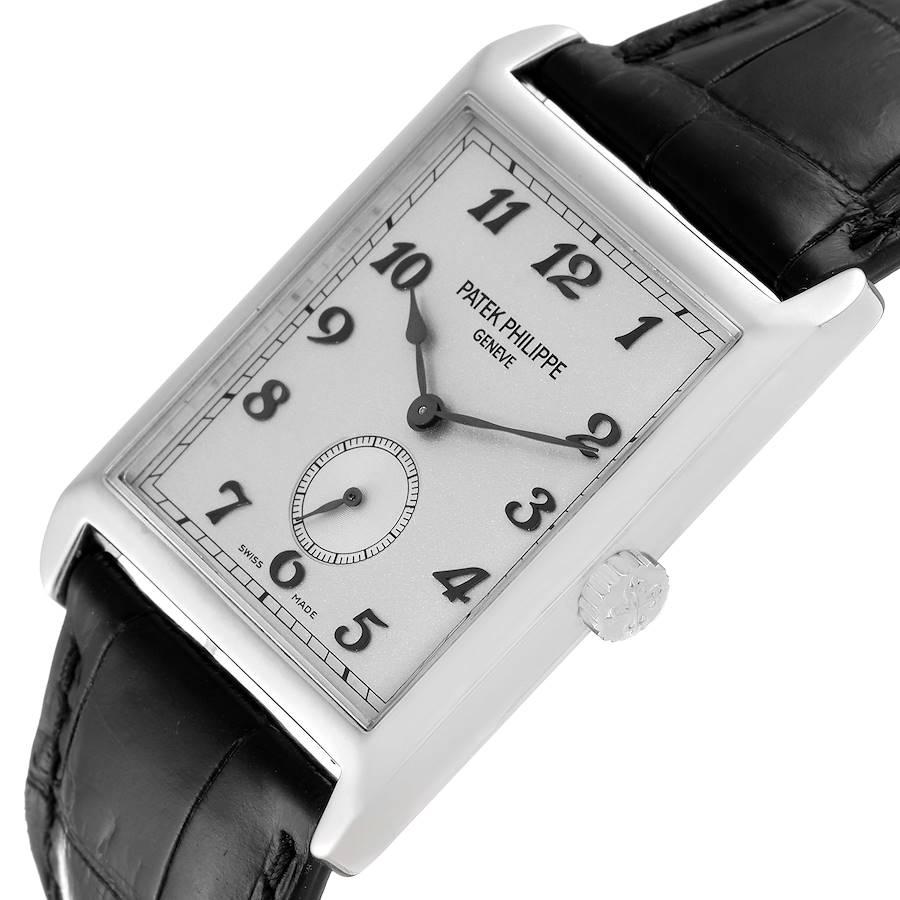 Men's Patek Philippe Gondolo White Gold Silver Dial Mens Watch 5109