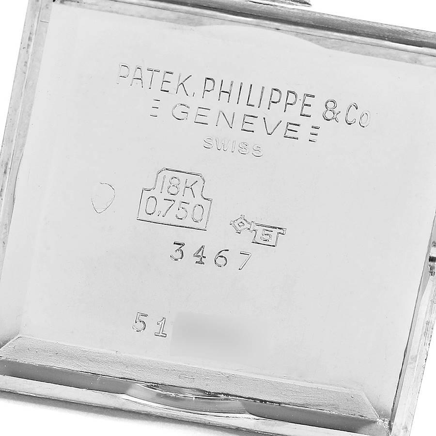 Patek Philippe Gondolo White Gold Silver Dial Vintage Men's Watch 3467 For Sale 3