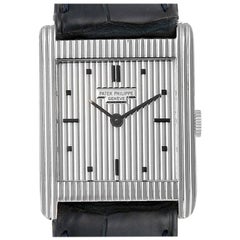 Patek Philippe Gondolo White Gold Silver Dial Vintage Men's Watch 3467