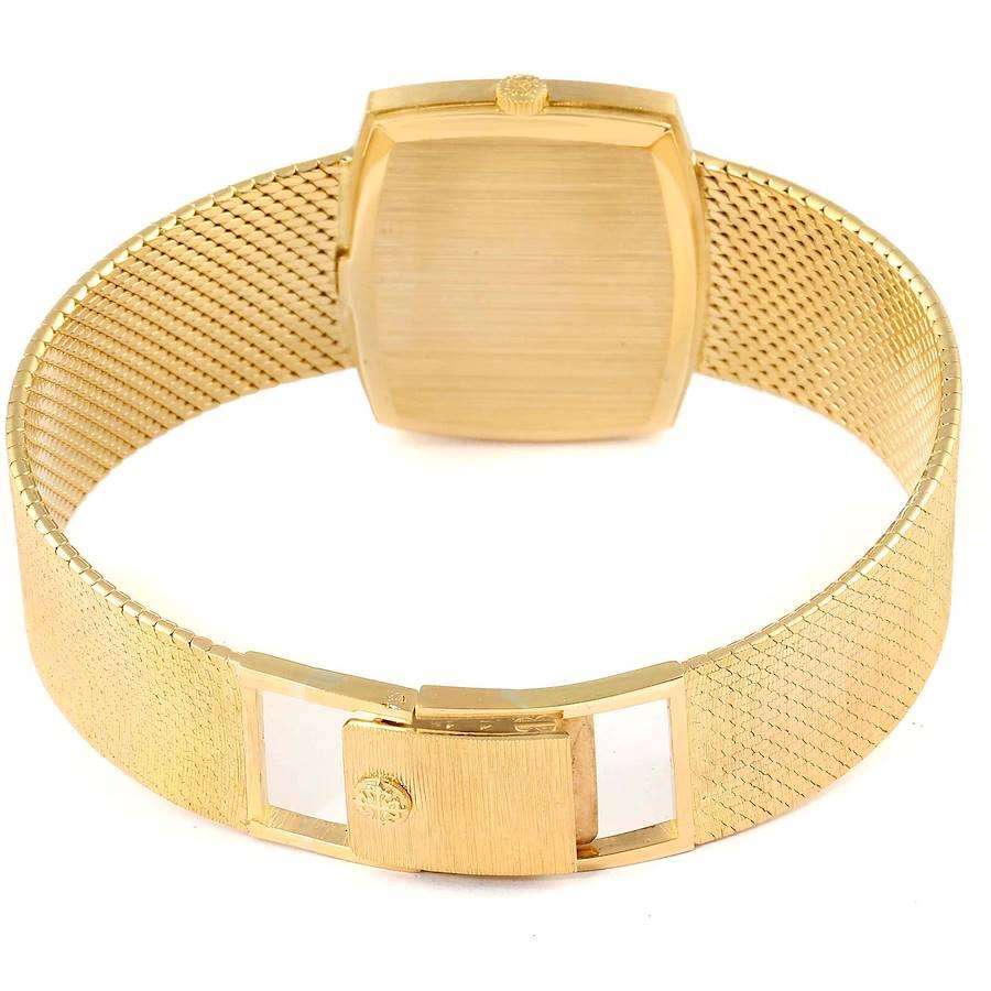 Patek Philippe Gondolo Yellow Gold Champagne Dial Vintage Mens Watch 3528 1