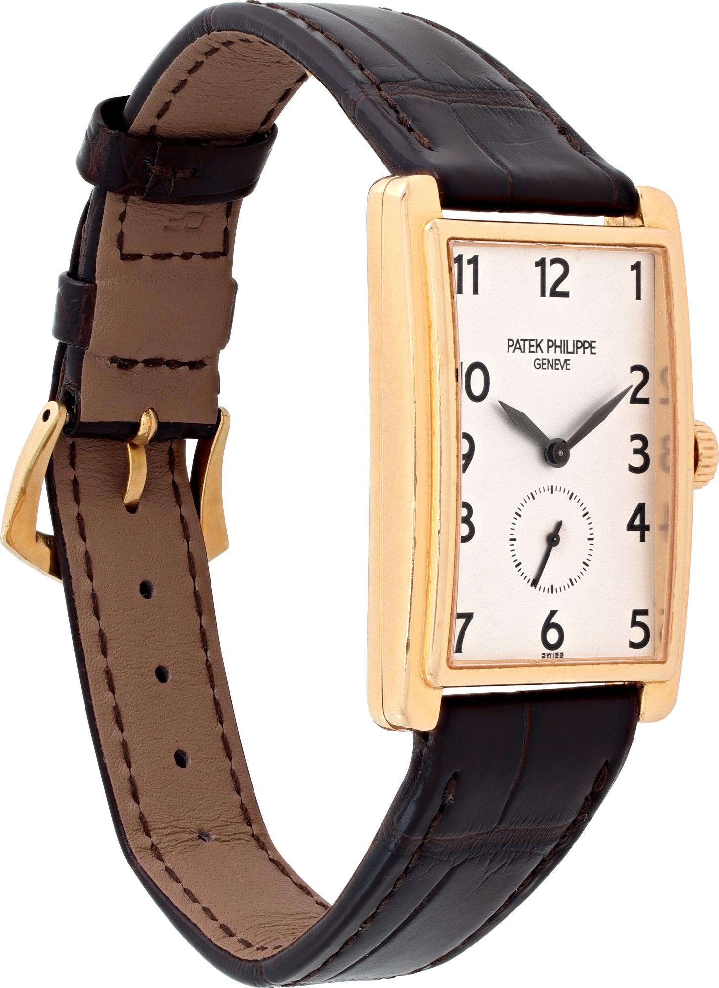 Patek Philippe Gondolo Yellow Gold Manual Wind Wristwatch Ref 5009 In Excellent Condition For Sale In Surfside, FL