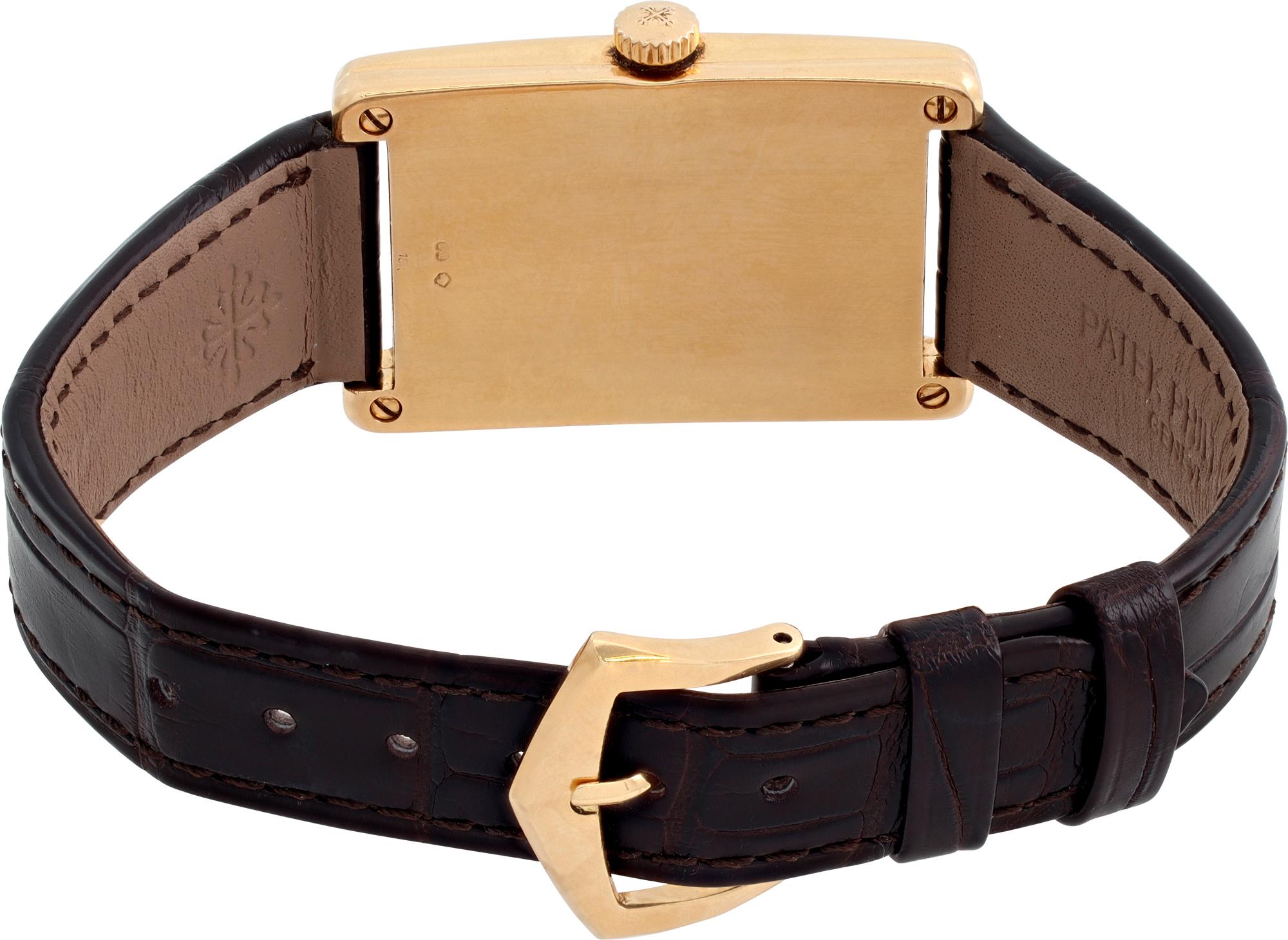 Women's or Men's Patek Philippe Gondolo Yellow Gold Manual Wind Wristwatch Ref 5009 For Sale