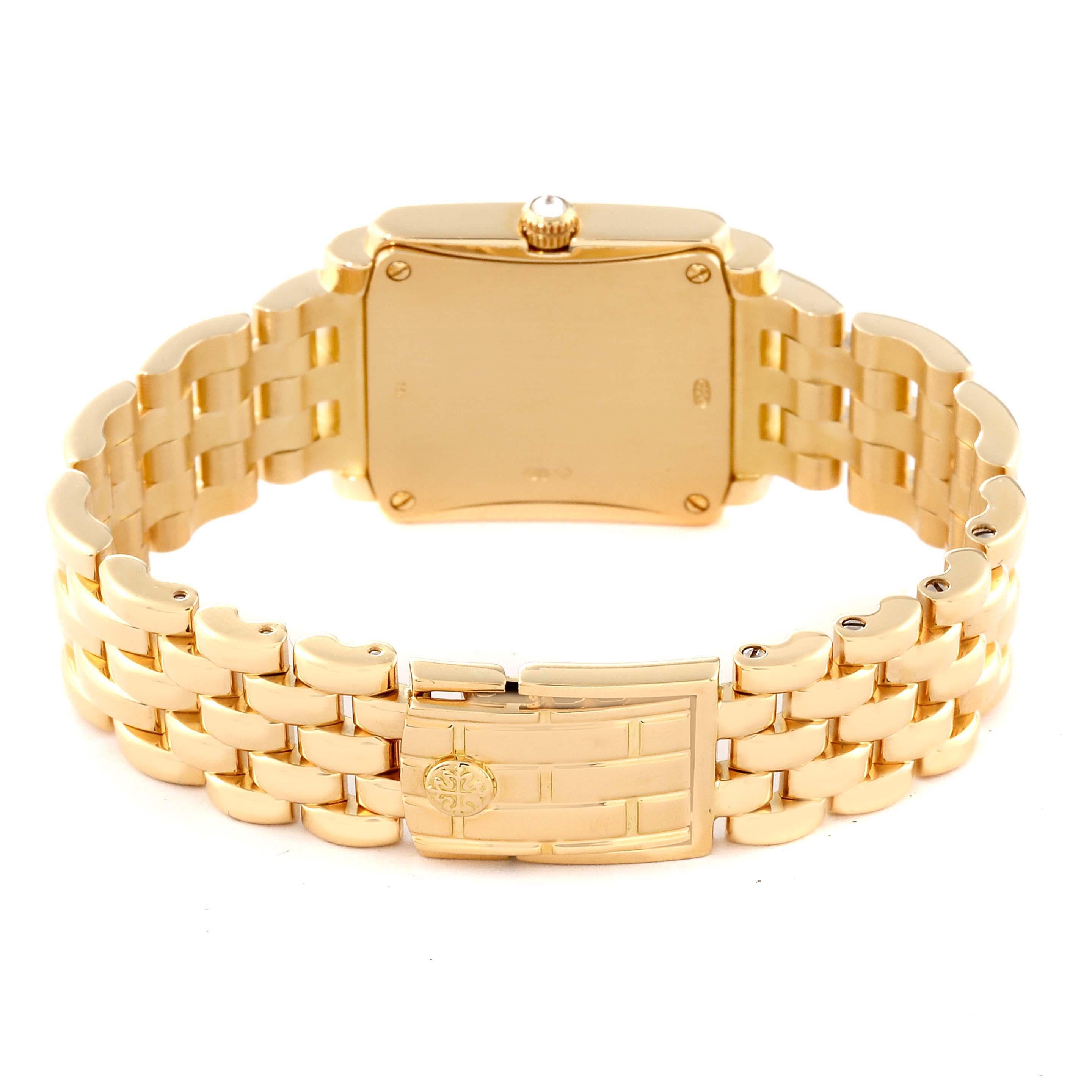 Patek Philippe Gondolo Yellow Gold Mother Of Pearl Diamond Dial Ladies Watch 1