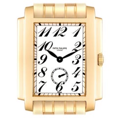Patek Philippe Gondolo Yellow Gold Small Seconds Mens Watch 5024 Box Papers