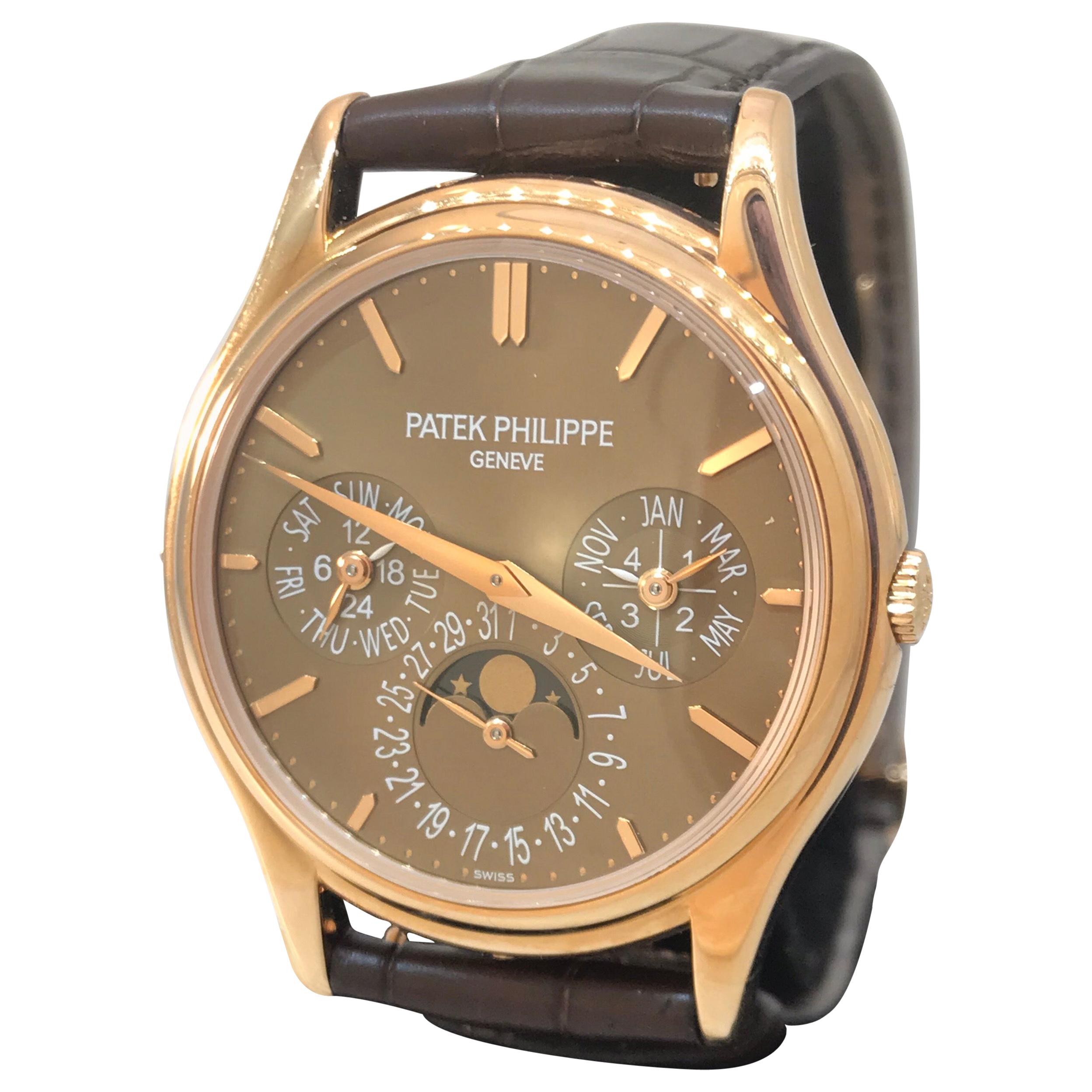 Patek Philippe Grand Complication Perpetual Calendar Rose Gold Men's Watch 5140R For Sale