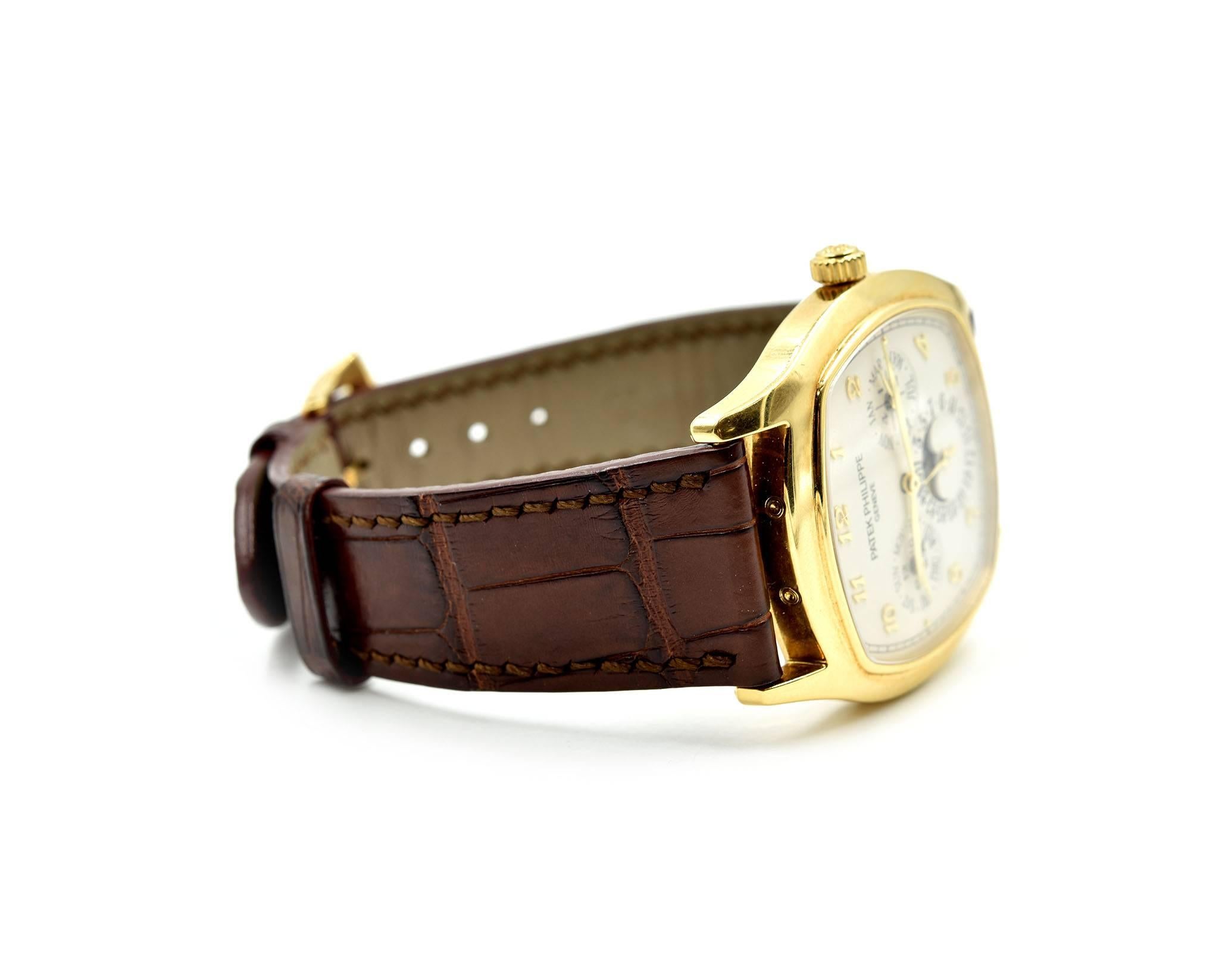 Patek Philippe Yellow Gold Grand Complications Automatic Wristwatch In Excellent Condition In Scottsdale, AZ