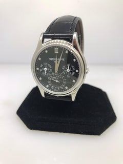 Patek Philippe Grand Complications Perpetual Black Diamond Dial Watch 5140P-013