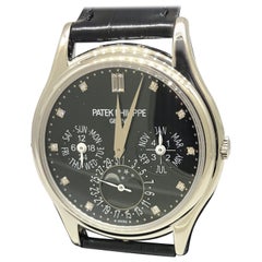 Patek Philippe Grand Complications Perpetual Black Diamond Dial Watch 5140P-013