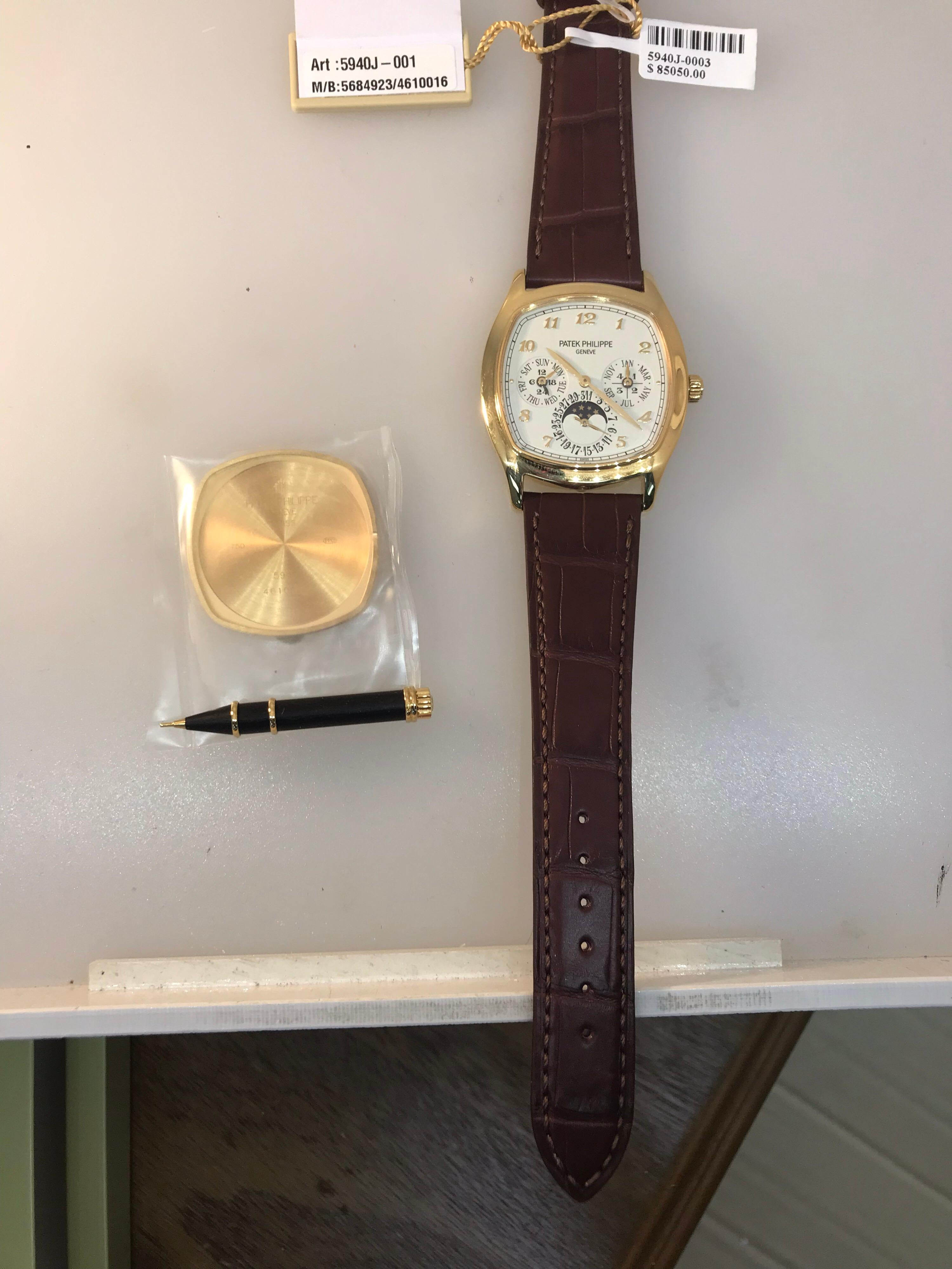 Patek Philippe Grand Complications Perpetual Calendar Men's Watch 5940J-001 For Sale 8