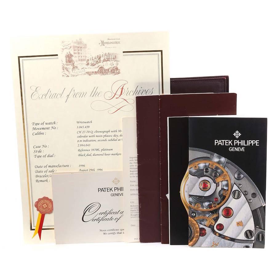 Patek Philippe Grand Complications Perpetual Calendar Platinum Watch 3970EP 6