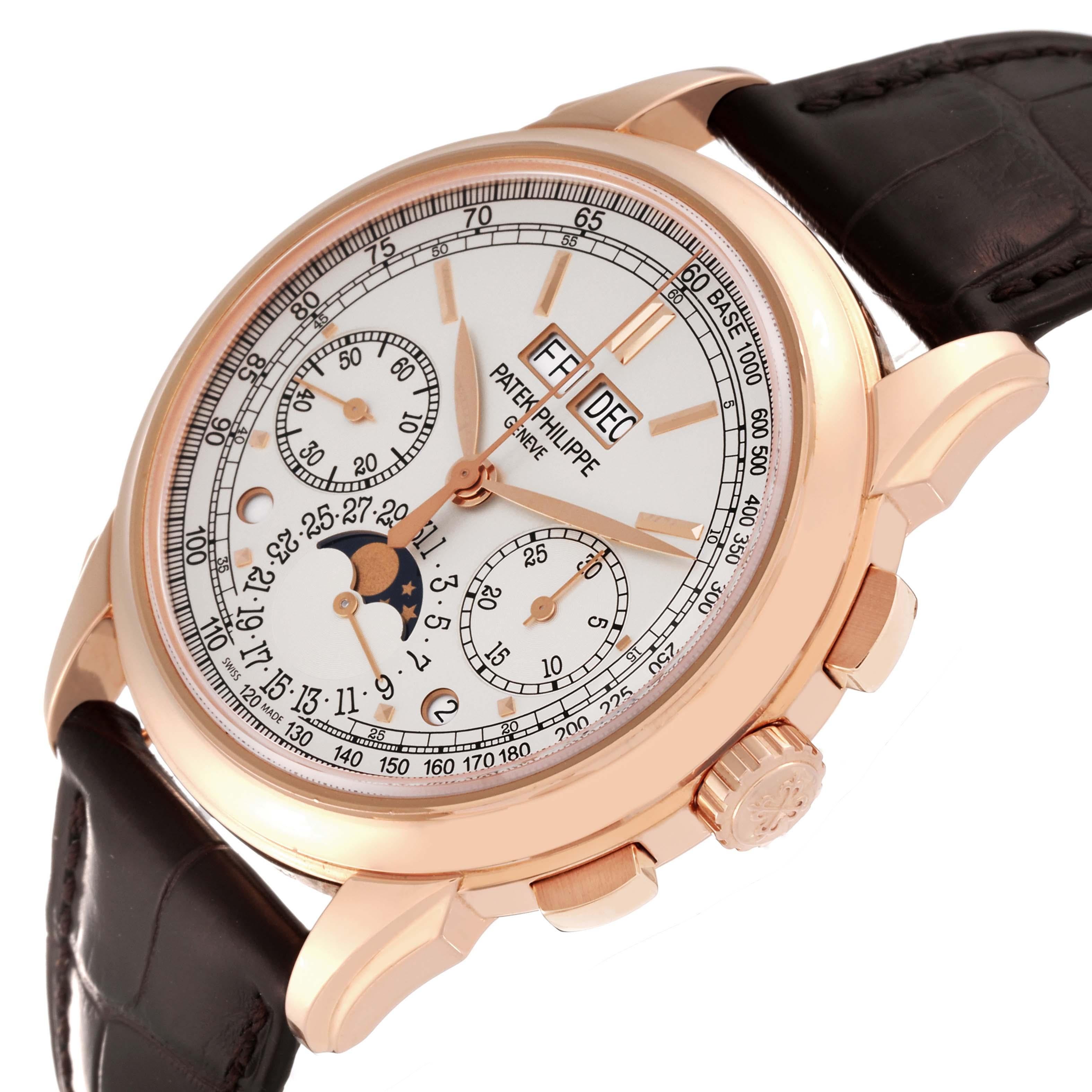 Patek Philippe Grand Complications Perpetual Calendar Rose Gold Watch 5270 In Excellent Condition For Sale In Atlanta, GA
