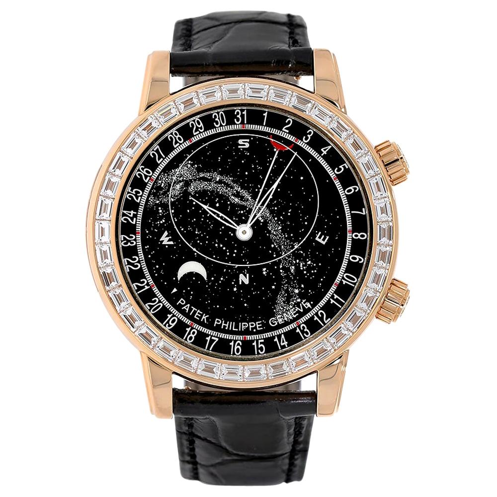 Patek Philippe Grand Complications Rose Gold Gem Celestial Watch 6104R-001