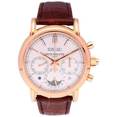 Used Patek Philippe Grand Perpetual Calendar Chronograph Rose Gold 5204R-001 Watch