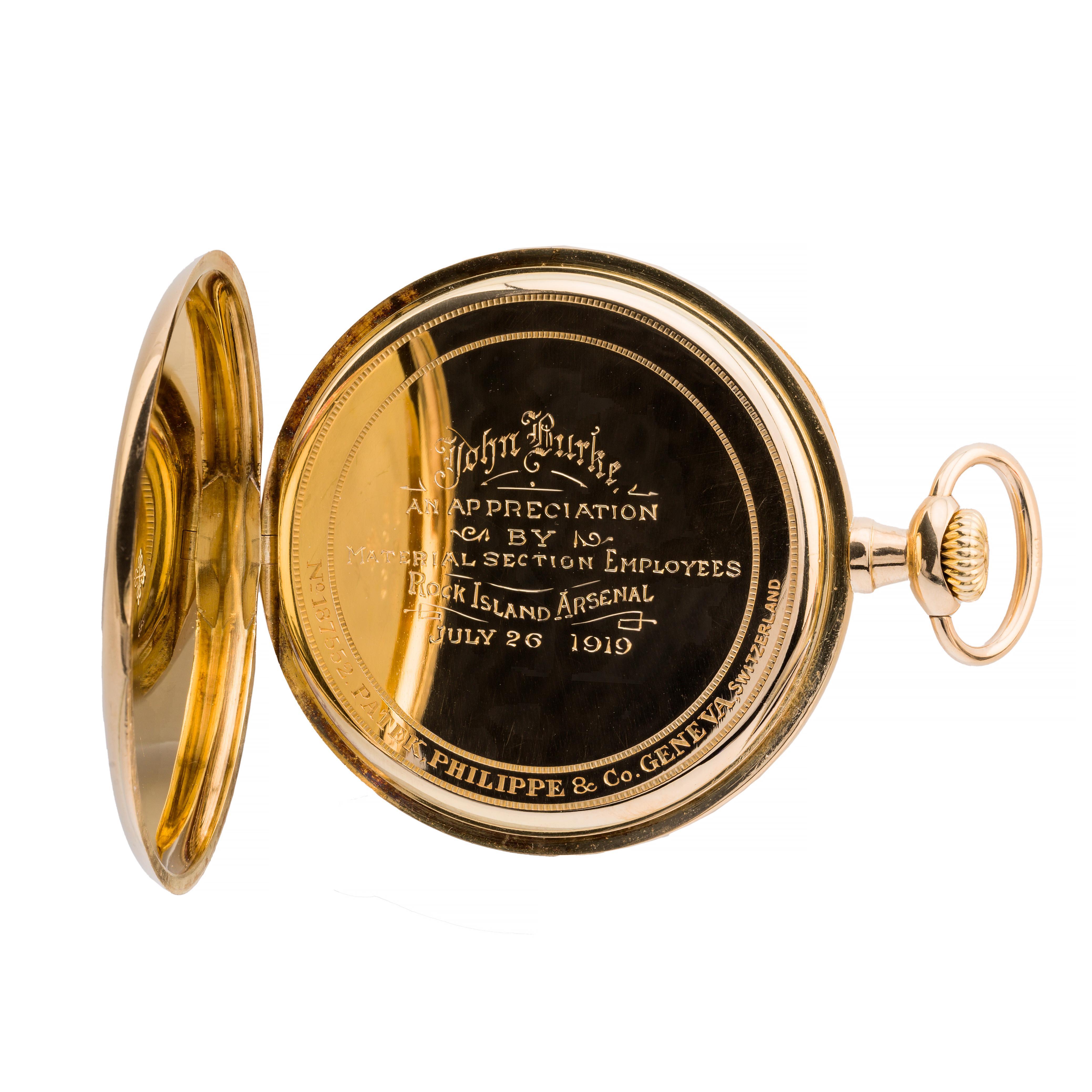Patek Philippe High Grade 20 Jewel 18 Karat Gold Mens Pocket Watch 1