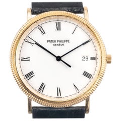 Patek Philippe Hobnail Calatrava Yellow Gold Quartz Wristwatch