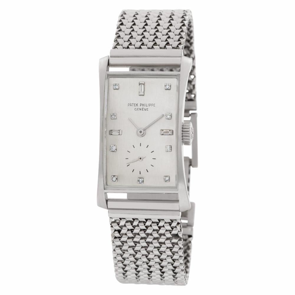 Contemporary Patek Philippe Hour Glass 1593, Silver Dial, Certified and Warranty