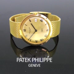 Patek Philippe IOS Million Dollar Yellow Gold Automatic Wristwatch, circa 1970
