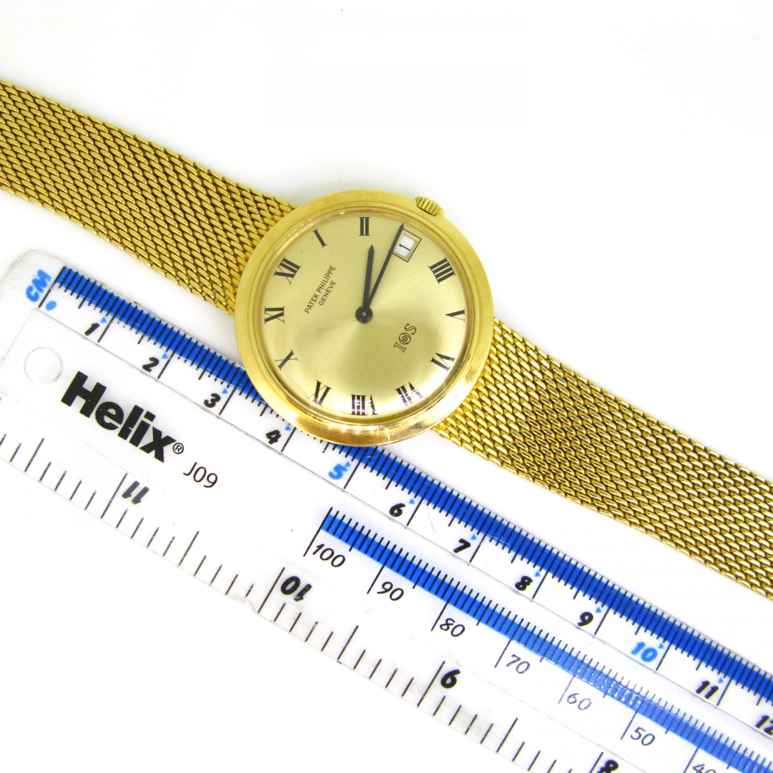 Women's or Men's Patek Philippe IOS Million Dollar Yellow Gold Automatic Wristwatch, circa 1970