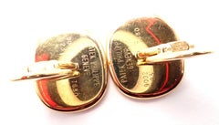 Patek Philippe Italian Flag Colors Enamel Large Cufflinks
