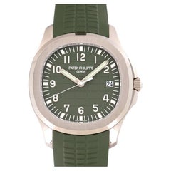 Used Patek Philippe Jumbo Khaki Green Green Dial Automatic 5168G-010 Wristwatch