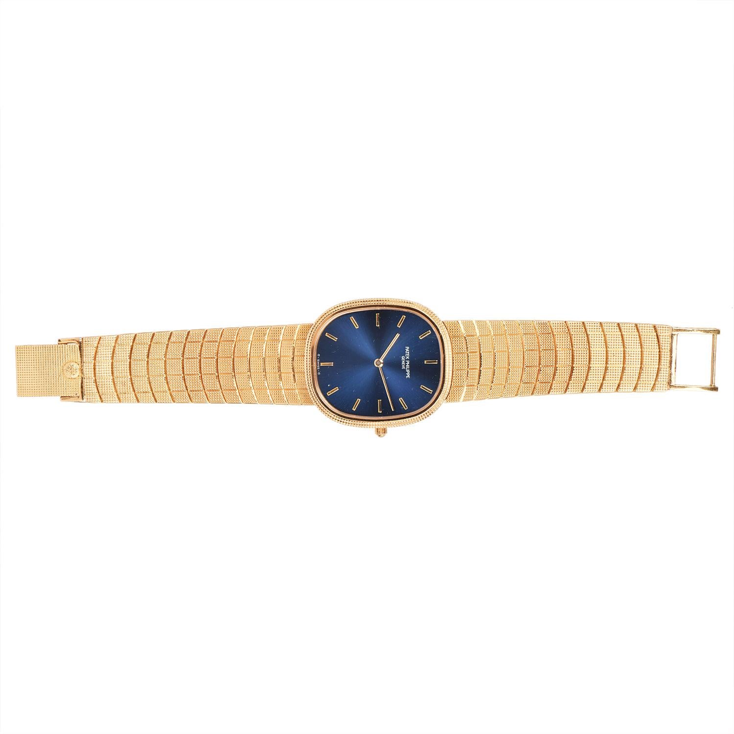  Patek Philippe Jumbo Réf. 3958 Ellipse Montre automatique pour hommes en or 18 carats Unisexe 