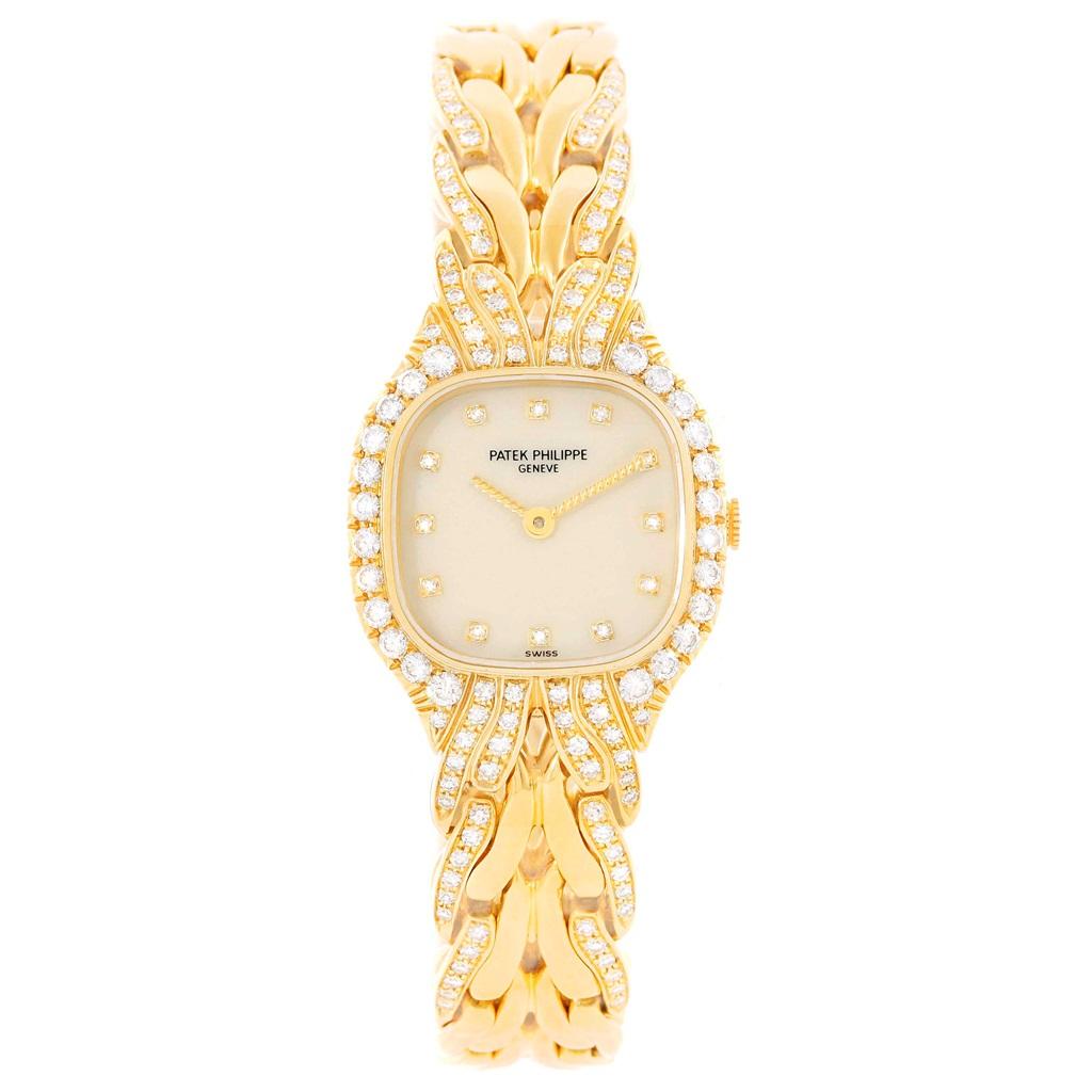Patek Philippe La Flamme 18 Karat Yellow Gold Diamond Ladies Watch 4815/3 1