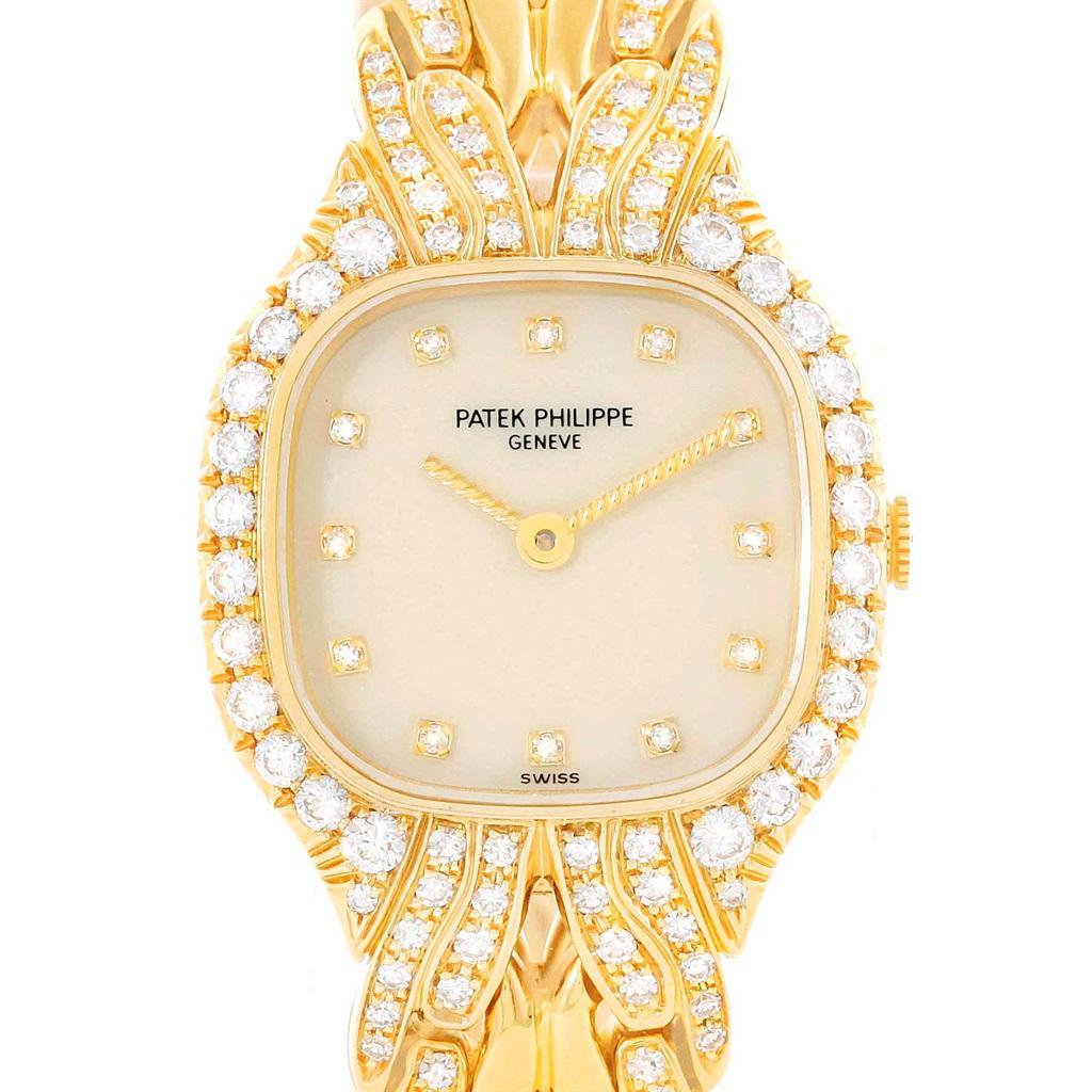 Patek Philippe La Flamme 18 Karat Yellow Gold Diamond Ladies Watch 4815/3 2