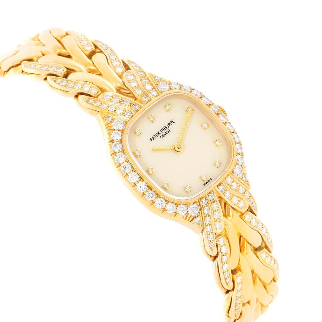 Patek Philippe La Flamme 18 Karat Yellow Gold Diamond Ladies Watch 4815/3 3