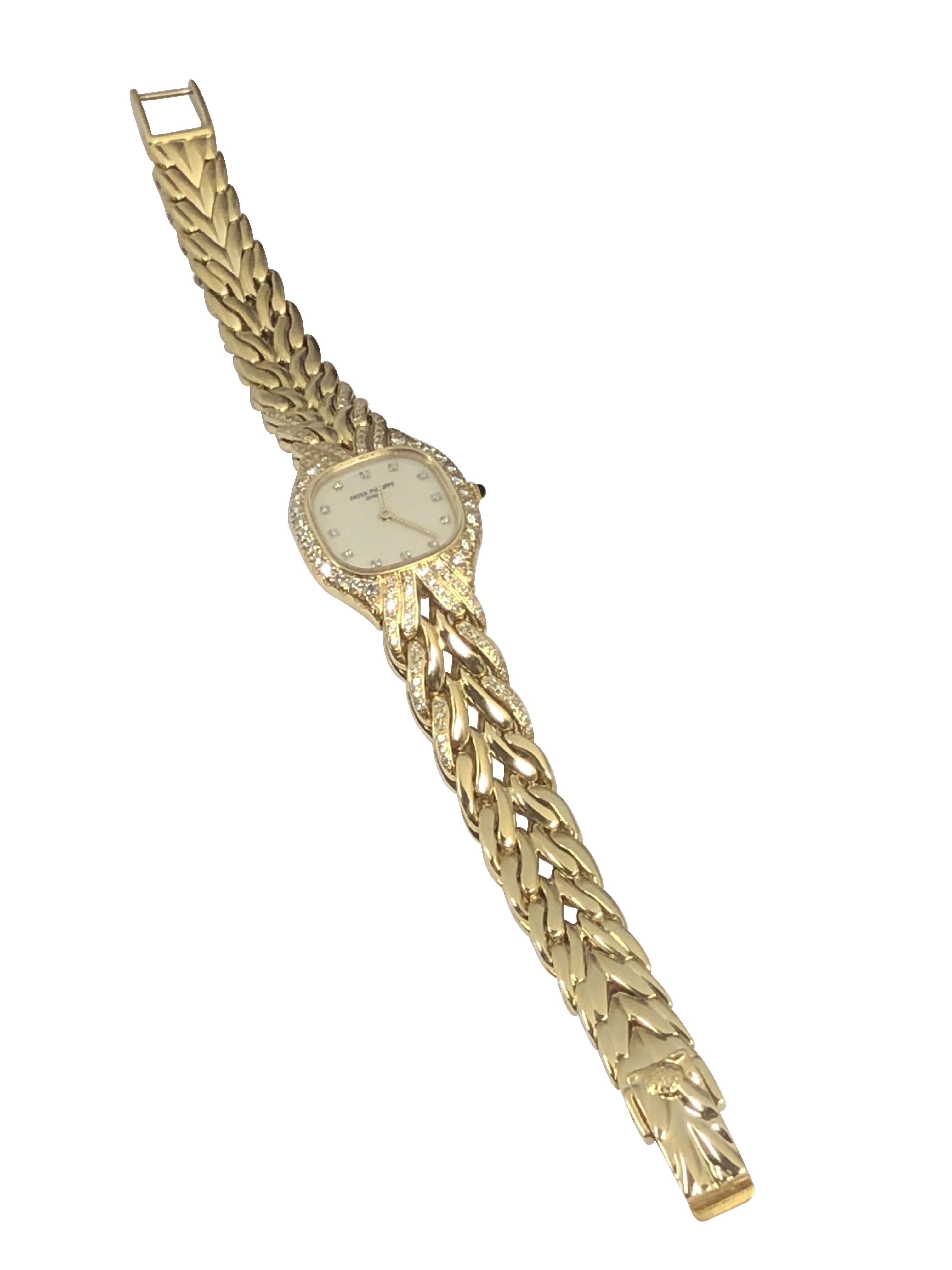 De las mujeres Reloj de pulsera Patek Philippe La Flamme de oro y diamantes para señora en venta
