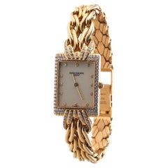 Used Patek Philippe La Flamme Large Gold Diamond Ladies Watch 4835/3