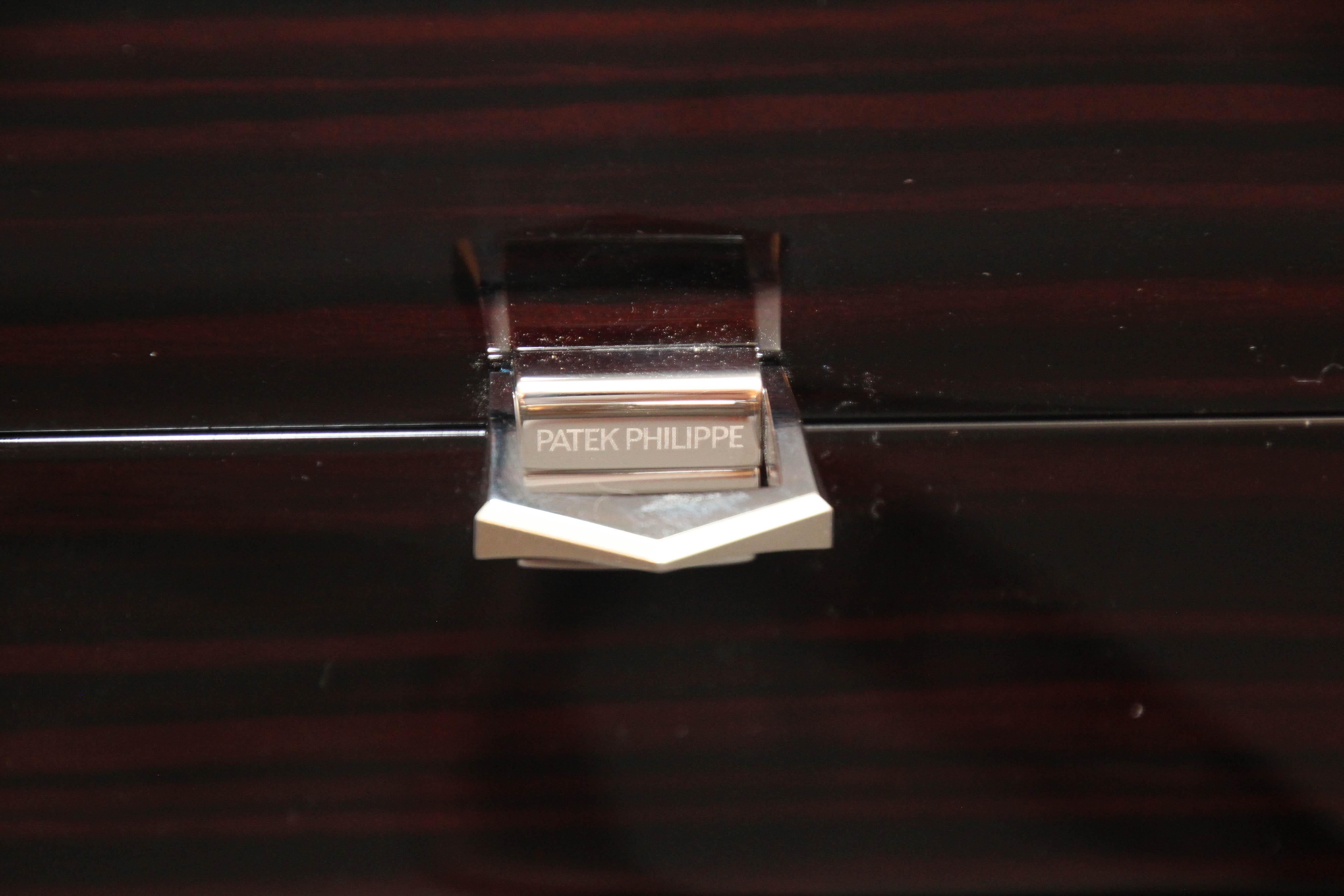Patek Philippe Lacquered Wood Swiss Watch Presentation Box For Sale 7